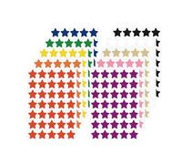 FINDAT 700 Gommettes Étoiles Autocollants 2,5 cm Vinyle Imperméable Amovible pour Récompense Enseignants Étudiants Scrapbooking Calendrier-10 Couleurs