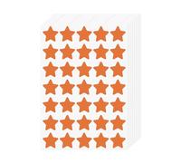 FINDAT 700 Gommettes Étoiles Autocollants 2,5 cm Vinyle Imperméable Amovible pour Récompense Enseignants Étudiants Scrapbooking Calendrier - Orange