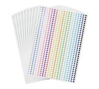 FINDAT 7000 pcs d'étiquettes autocollantes à points dégradés de 6 mm - Étiquettes de code couleur - Points autocollants étanches - Étiquettes rondes adhésives pour école, DIY, calendrier