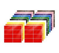 FINDAT Étiquettes autocollantes multicolores 40x19 mm 160 pièces