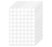 FINDAT Gommettes Autocollantes Rondes 19 mm Blanc 700 Étiquettes Couleur Codage Cercle Feuille Points pour Bureau Maison Entrepôt Calendrier