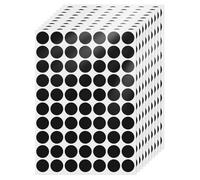 FINDAT Gommettes Autocollantes Rondes 19 mm Noir 700 Étiquettes Couleur Codage Cercle Feuille Points pour Bureau Maison Entrepôt Calendrier