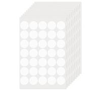FINDAT Gommettes Autocollantes Rondes 25 mm Blanc 350 Étiquettes Couleur Codage Cercle Feuille Points pour Bureau Maison Entrepôt