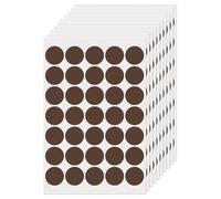 FINDAT Gommettes Autocollantes Rondes 25 mm Marron 350 Étiquettes Couleur Codage Cercle Feuille Points pour Bureau Maison Entrepôt
