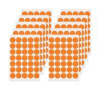 FINDAT Gommettes Autocollantes Rondes 25 mm Orange 350 Étiquettes Couleur Codage Cercle Feuille Points pour Bureau Maison Entrepôt