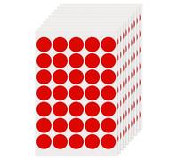 FINDAT Gommettes Autocollantes Rondes 25 mm Rouge 350 Étiquettes Couleur Codage Cercle Feuille Points pour Bureau Maison Entrepôt
