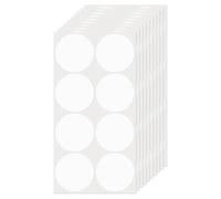 FINDAT Gommettes Autocollantes Rondes 50 mm Blanc 80 Étiquettes Couleur Codage Cercle Feuille Points pour Bureau Maison Entrepôt