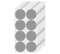 FINDAT Gommettes Autocollantes Rondes 50 mm Gris 80 Étiquettes Couleur Codage Cercle Feuille Points pour Bureau Maison Entrepôt