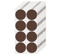 FINDAT Gommettes Autocollantes Rondes 50 mm Marron 80 Étiquettes Couleur Codage Cercle Feuille Points pour Bureau Maison Entrepôt