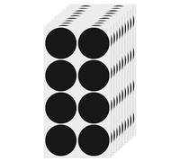 FINDAT Gommettes Autocollantes Rondes 50 mm Noir 80 Étiquettes Couleur Codage Cercle Feuille Points pour Bureau Maison Entrepôt