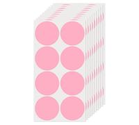 FINDAT Gommettes Autocollantes Rondes 50 mm Rose 80 Étiquettes Couleur Codage Cercle Feuille Points pour Bureau Maison Entrepôt