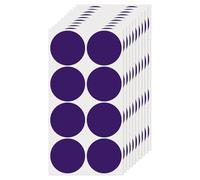 FINDAT Gommettes Autocollantes Rondes 50 mm Violet 80 Étiquettes Couleur Codage Cercle Feuille Points pour Bureau Maison Entrepôt