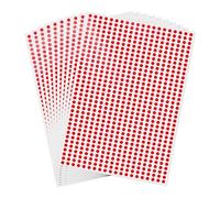 FINDAT Lot de 7000 autocollants rouges ronds de 6 mm - Étiquettes de code couleur - Points autocollants étanches - Autocollants ronds adhéifs pour école, bricolage, calendrier