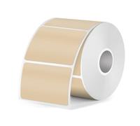 FINDAT Marron Étiquette thermique 40 x 30 mm Compatibles M110 M220 Vinyle imperméable imprimable Étiquettes autocollantes pour le Bureau DIY Design Code à Barres 300 Pièces