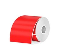 FINDAT Rouge Étiquette thermique 50 x 80 mm Compatibles M110 M220 Vinyle imperméable imprimable Étiquettes autocollantes pour le Bureau DIY Design Code à Barres 100 Pièces