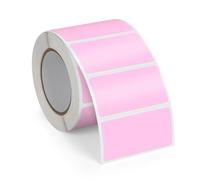 FINDAT Violet Étiquette Thermique 50 X 25 mm Rouleau Vinyle Autocollant Étiquette d'imprimante Rectangulaire Imperméable pour le Bureau DIY Design Code à Barres ExpéDition 500 PièCes