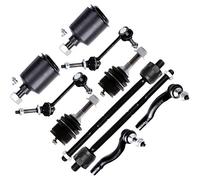 FINDAUTO Lot de 10 pièces pour F-ord Crown Victoria L-incoln Town Car M-ercury Grand Marquis M-arauder 2003-2005 Biellette de direction intérieure extérieure Joints à rotule inférieurs avant Liens à