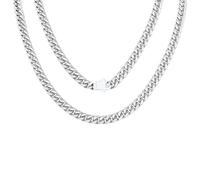 FindChic 5MM chainette acier inoxydable pour femme 45CM Chaine Cubaine gourmette Steampunk Cool