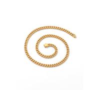 FindChic 5MM chainette acier inoxydable pour femme 50CM Chaine doré Cubaine gourmette Steampunk Cool