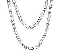 FindChic Chaine Argent Homme Large 50 cm Collier Epais 5 mm Garcon Grosse Maille pour Pendentif Ado Chaîne Enfant Garcon Fille Cadeau Bijoux Adolescent 14 Ans Anniversaire