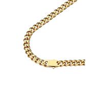 FindChic Collier Chaîne doré Maille Gourmette Miami Homme 9mm Chaîne Argent Maille Cubaine 71cm