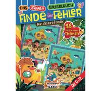 Finde den Fehler große Rätselbuch für Kinder Ab 6-12: Finde den Unterschied Wimmelbuch Rätselheft - Suchbilder Spiel Fehlersuchbuch für Mädchen und Jungs