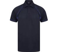Finden and Hales Polo Hommes Performance Passepoil PC3762 (3XL) (Bleu marine/bleu roi)