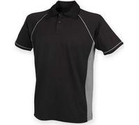 Finden and Hales Polo Hommes Performance Passepoil PC3762 (M) (Gris/Noir)