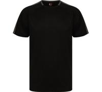 Finden and Hales Team T-shirt unie PC4027 (3XL) (Noir/Gris foncé)