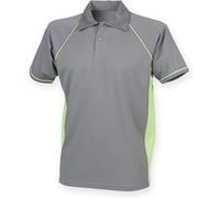 Finden & Hales - Polo sport à manches courtes - Homme (L) (Gris/Vert citron) - UTRW427 Gris/Vert Citron, Gris/Vert citron G