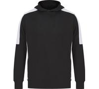 Finden & Hales - Sweat à capuche homme/femme unie PC6539 (XS) (Noir/Blanc)