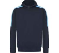 Finden & Hales - Sweat à capuche "Team" pour homme/femme Unie PC6468 (3XL) (Bleu marine/bleu ciel)