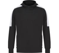Finden & Hales - Sweat à capuche "Team" pour homme/femme unie RW9610 (XXL) (Noir/Blanc)