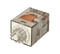 Finder Relais de prise 60.13.8.024.0040, 11 broches, 24 V AC, 10 A, noir