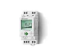 Finder 119182300000PAS Interrupteur crépusculaire avec Horloge journalière 230 Vac/Inverseur 16 A/Sortie auxiliaire