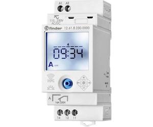 Finder 12.61.0.024.0000 Minuterie programme hebdomadaire, programme journalier IP20 programme vacances, fonction d'impu