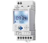 Finder 12.A4.8.230.0010 Interrupteur horaire pour Rail 230 V/DC, 230 V/AC Programme hebdomadaire