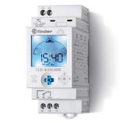 Finder 128182300000PAS Interrupteur Astro journalière digital avec Inverseur 16 A 230 V/Reserve de marche