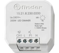 Finder Variateur encastré 15.21.8.230.0200 Adapté pour ampoule LED Gris clair
