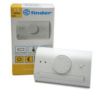 Finder 1T4190030000PAS Thermostat d'ambiance montage paroi avec Inverseur 5 A Blanc