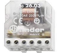 Finder 260380120000 - contacteur de boîte 12 VAC 1 NO / 1 NC 10 A (unité -1))