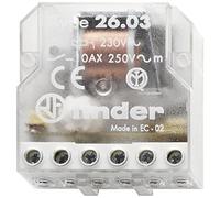 Finder 260380120000PAS Télérupteur Boîte 12 Vac 1 NO + 1 NC 10 A