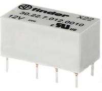 Finder 30.22.7.012.0020 Relais pour circuits imprimés 12 V/DC 2 A 2 inverseurs (RT) 1 pc(s)