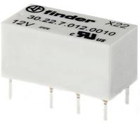 Finder 30.22.7.012.0020 Relais pour circuits imprimés 12 V/DC 2 A 2 inverseurs (RT) 1 pc(s)