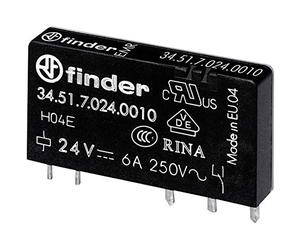 finder 34.51.7.005.0010 Relais pour PCB 5 V/DC 6 A 1 échange 1 pièce