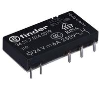 Finder 34.51.7.024.0019 Relais pour circuits imprimés 24 V/DC 6 A 1 inverseur (RT) 1 pc(s)
