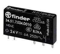 Finder 34.51.7.024.5010 Relais pour circuits imprimés 24 V/DC 6 A 1 inverseur