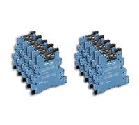 Finder 392082309024 Interface modulaire à relais statique Masteroutput 1 NO Entrée 230/240 Vac Sortie 24 Vdc 2 A Bornes à cage en lot de 10 unités