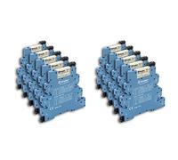 Finder 392182300060 Interface modulaire à relais électromécanique Masteroutput Bornes à cage Agni en lot de 10 unités