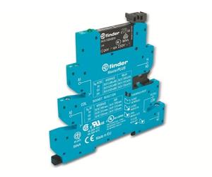 Finder 393100240060 Interface modulaire à relais électromécanique Masterplus Opt° porte fusible Bornes à cage Agni